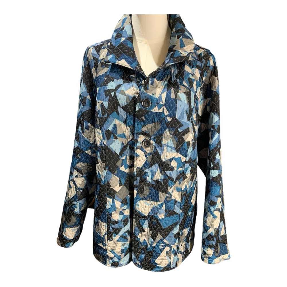 Reversible Fall Jacket With Geometric Patterns An… - image 3